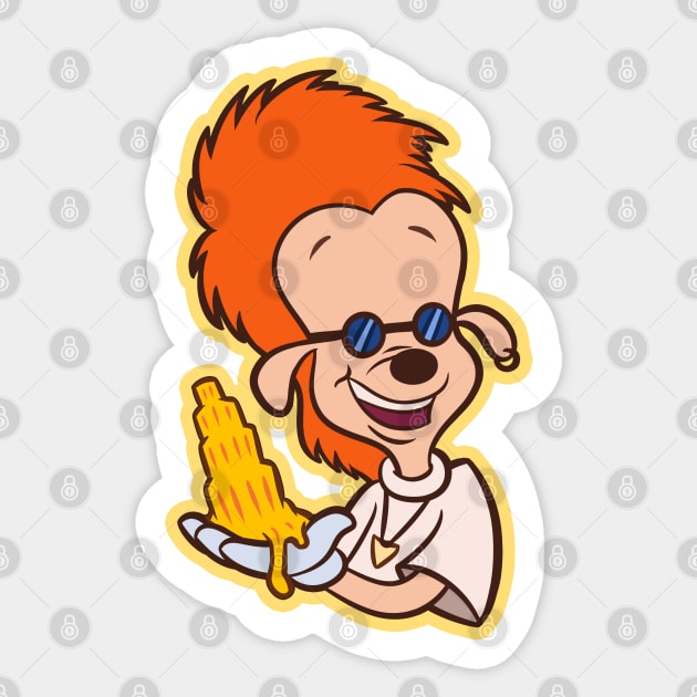 Leaning Tower of Cheeza (No Text) Sticker by Ellador